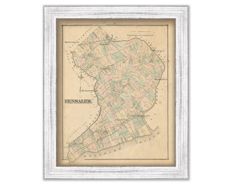 BENSALEM, Pennsylvania - 1876 Map