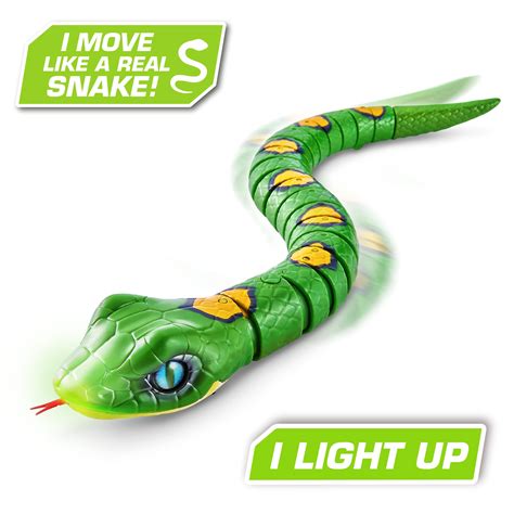 Snapklik.com : Robo Alive Slithering Snake Series 3 Green By ZURU ...
