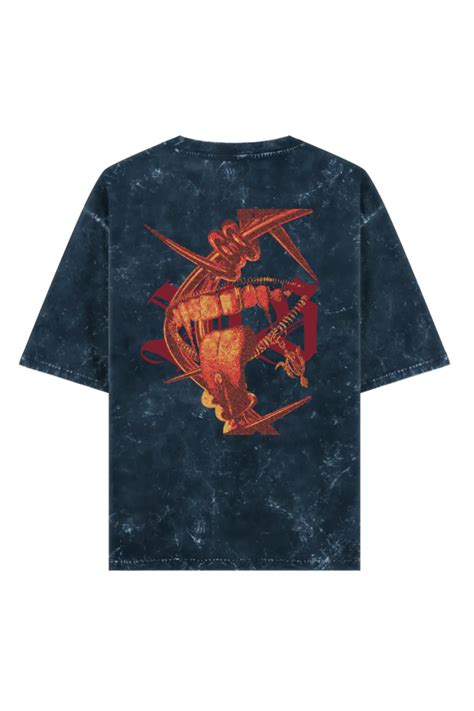 Venom Graphic Acid Wash Oversized Tshirt | Unisex – Esmo
