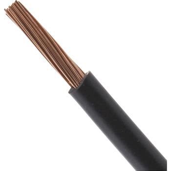 KIV 22SQ 電気機器用ビニル絶縁電線 三ツ星 黒色 全長5m導体外径6.8mm 1巻 【通販モノタロウ】