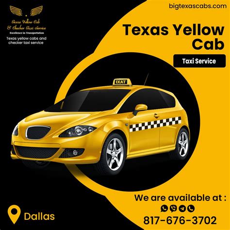 TEXAS YELLOW CAB | Taxi, Cab, Taxi service