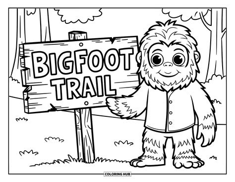 65+ Bigfoot Coloring Pages for Kids & Adults (Free Printable PDFs)