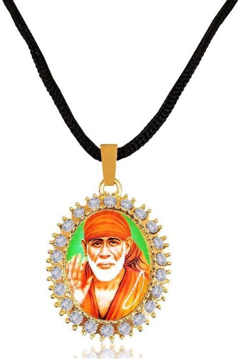 Airtick Oval Nug Lord Shri Sai Baba/Sai Nath Maharaj Locket Pendant ...