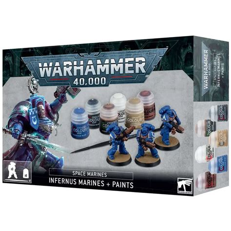 Warhammer 40,000 Infernus Marines Paints Painting Guide Sealed Games ...