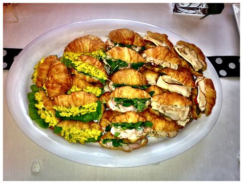 Mini Croissant Sandwiches - Bridal Shower Food