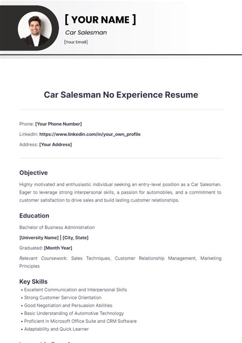 Car Salesman Job Description