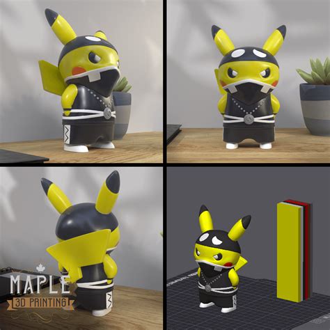 Pikachu Villain Costume - Team Skull- Pokemon - 3D model by Maple 3D Printing on Thangs