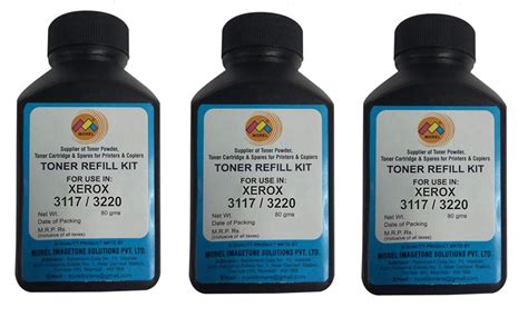 Morel Toner Powder for use in Xerox 3117/3220 Printer Cartridge Pack of ...