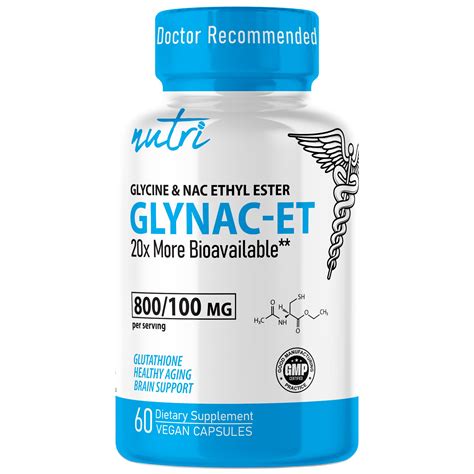 Glynac Et Nac Supplement N Acetyl Cysteine Ethyl Ester 20x | Desertcart ...