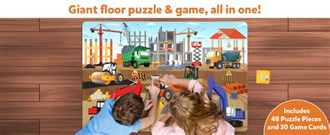 Buy Skillmatics Floor Puzzle & Game - Piece & Play Construction Site ...