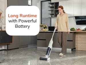 ILIFE W90 Handheld Vacuum Cleaner, Dry & Wet Smart Cordless Floor ...