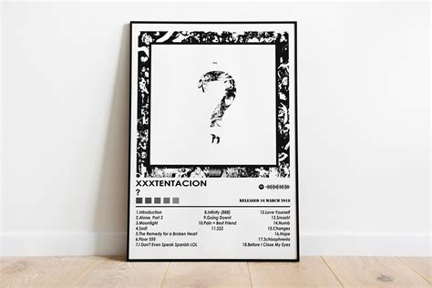 XXXTENTACION "?" Album Cover Poster | Music Wall Art - Etsy