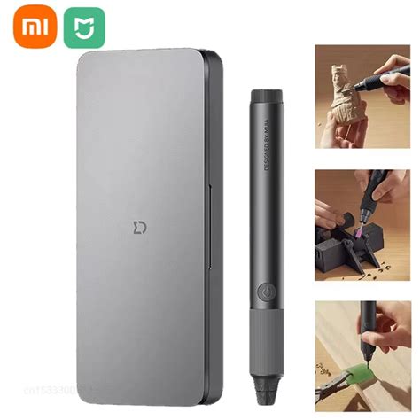 Xiaomi mijia cordless electric engraving carving pen set mini drill ...