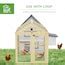 Tatayosi PawHut Chicken Run Wooden Large Chicken Coop Combinable Design ...
