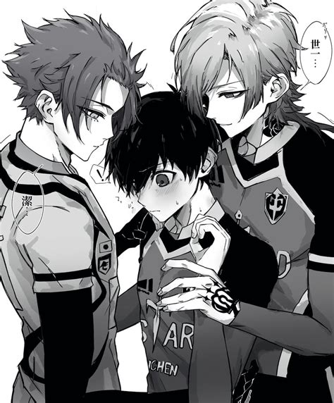 isagi yoichi, michael kaiser, and itoshi sae (blue lock) drawn by ...