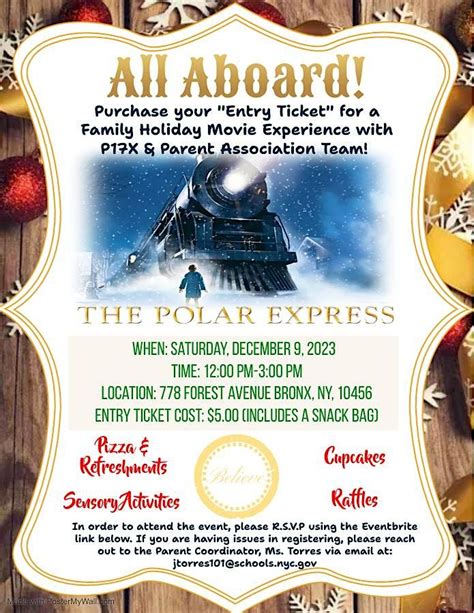 P17X/PA Family Movie Event "The Polar Express", 778 Forest Ave, The ...
