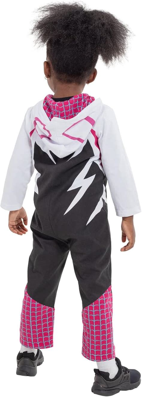 Buy Marvel Spider-Man Spider-Gwen Ghost Spider Girls Zip Up Coverall ...