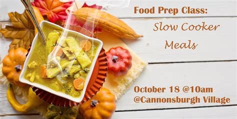 Food Prep Class: Using Slow Cookers, Cannonsburgh Village, Murfreesboro ...