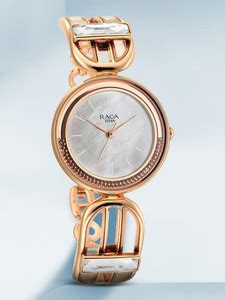 Titan Titan Raga Delight MOP Dial Rose Gold MetalStrap Analog Watch ...