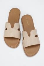 Buy Women Cream Sandals Online - 790884 | Van Heusen