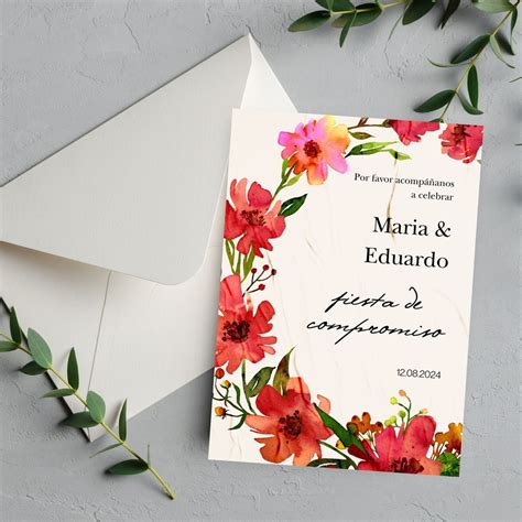 Spanish Engagement Party Invitation, Spanish Electronic Invitation ...