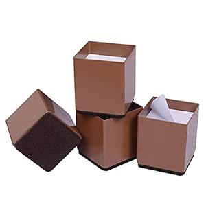 Ezprotekt 2 Inch Bed and Furniture Risers, Heavy Duty Chair Sofa Couch ...