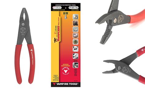 Buy Vampliers7" Slip Joint Screw Extractor Pliers, Premium CrV Steel ...