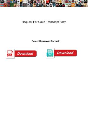 Image result for Court Transcript Request Form
