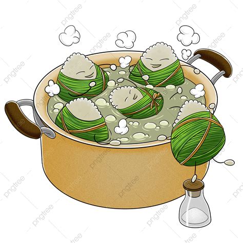 Boiled Zongzi Traditional Food For Dragon Boat Festival, Dragon Boat Festival, Dragon Boat ...