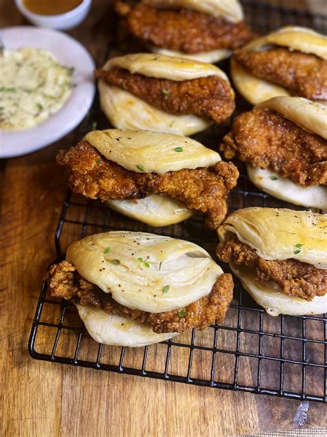 Honey Thyme Butter Chicken Biscuits - Two & A Knife Marissa Bolden