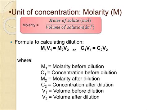 chemistry : Preparation of solution | PPTX