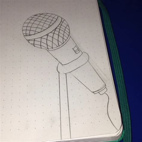 How To Draw A Microphone Easy