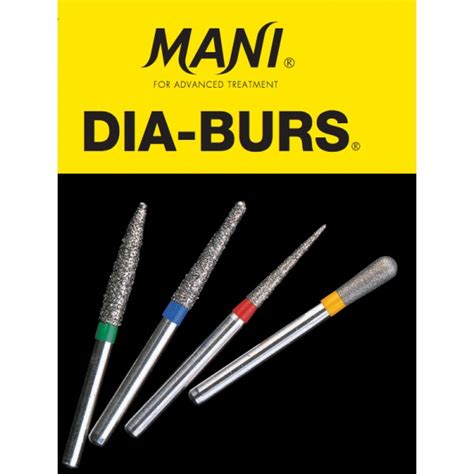 Diamond Burs Mani PK/3 (OLD PACK ) - Dentalmart