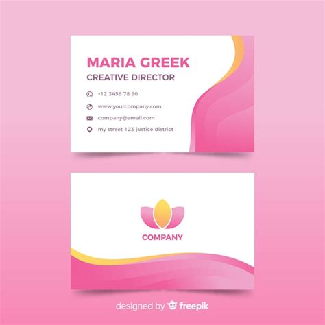 Abstract business card template | Free Vector