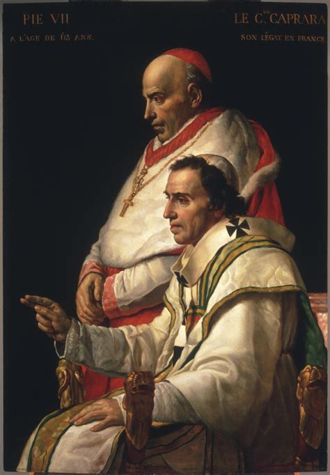 Pope Pius VII with the Cardinal Caprara (c.1805) by Jacques-Louis David ...