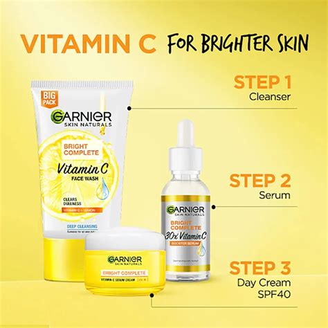 Garnier Set of 2 Bright Complete Vitamin C Brightening Face Wash - 100 ...
