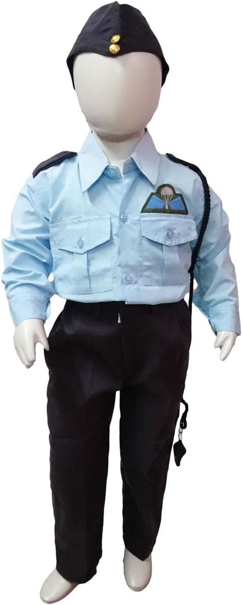 Buy BookMyCostume Indian Air Force Defense Pilot Uniform Kids Fancy ...