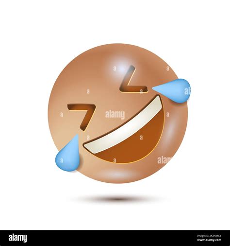 Rolling on the floor laughing. Vector illustration. emoji. 3D emoticon ...