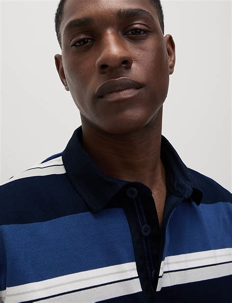 Buy Pure Cotton Striped Rugby Shirt at Marks & Spencer