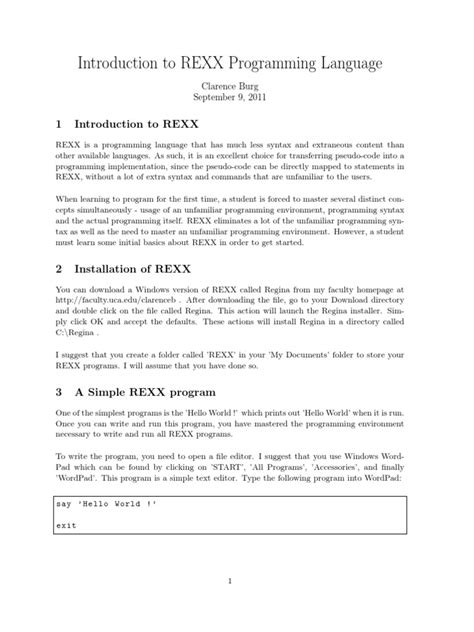 Image result for Rexx Programming Tutorial