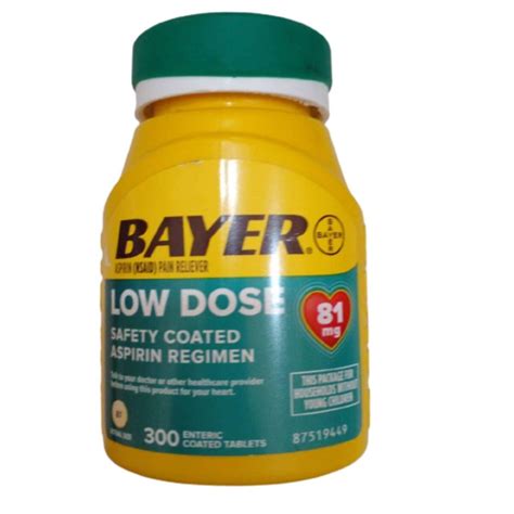 Bayer Low Dose Aspirin - Prevent Heart Attacks & Strokes - Asset Pharmacy
