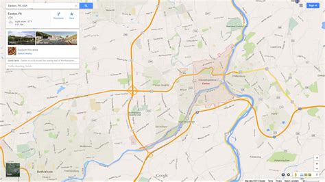 Easton, Pennsylvania Map