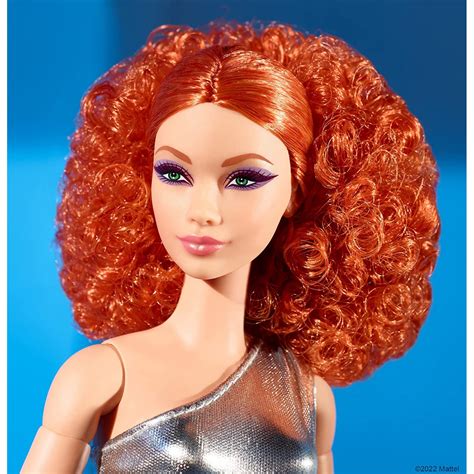 Mattel Barbie Signature Looks Doll Red Curly Hair, Original Body Type ...