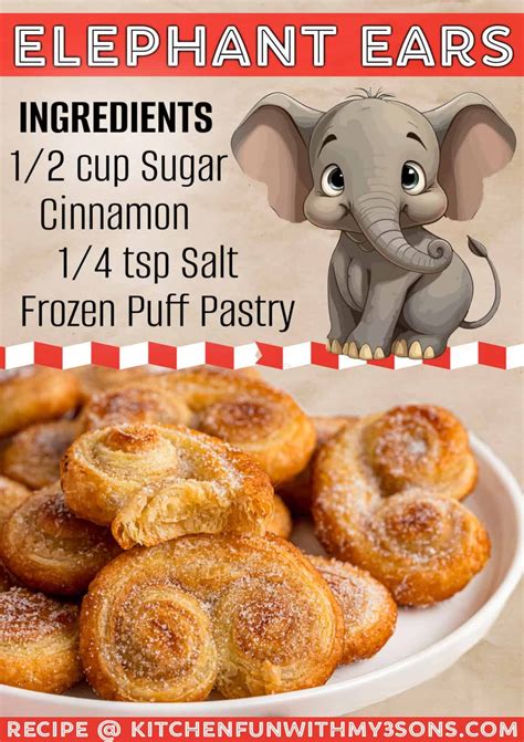 Palmiers (aka elephant ears) are an easy pastry made with puff pastry ...