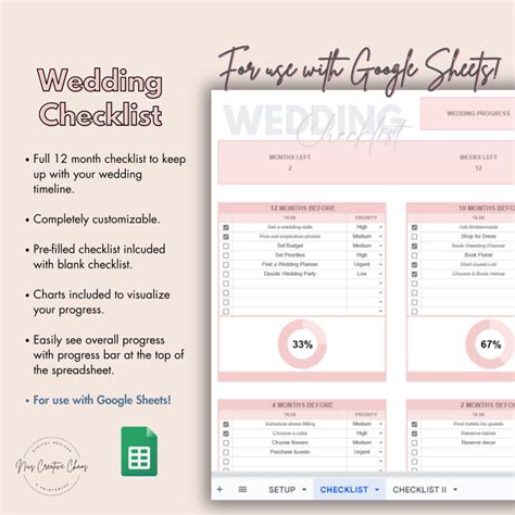 Wedding planning checklist google sheets 60 photos - Astyledwedding.com