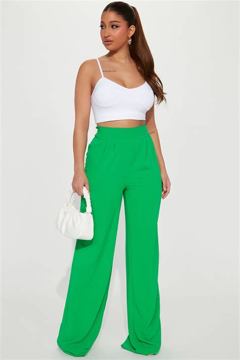 Day Plans Textured Pant Set - Kelly Green | Fashion Nova