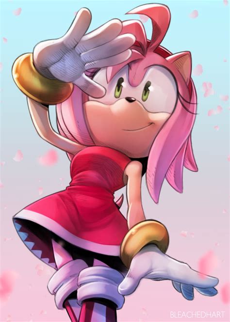 amy rose (sonic) drawn by bleachedhart | Danbooru