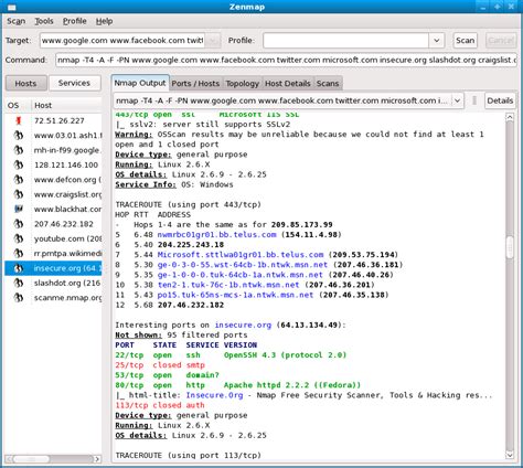 Nmap Features 的图像结果