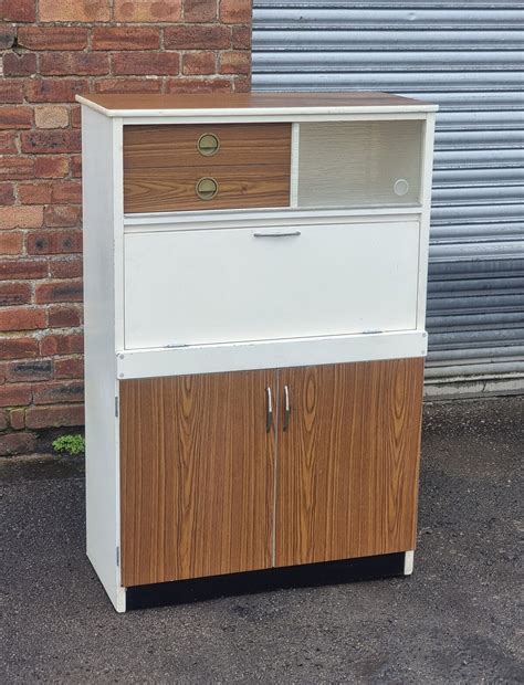 Mid-Century Kitchen Cabinet by 'Fortress', Drop-Front Retro Kitchen ...