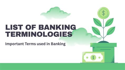 Banking Terminologies List: Important Banking Terms